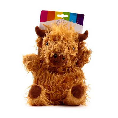 Highland Coo Cow Microwavable Plush Lavender Heat Pack - Gardens Countryside & Farm Parks