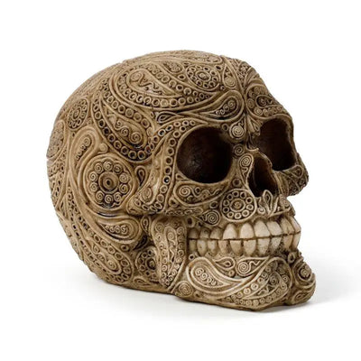 Intricate Damask Skull - Gothic Fantasy Skulls & Skeletons