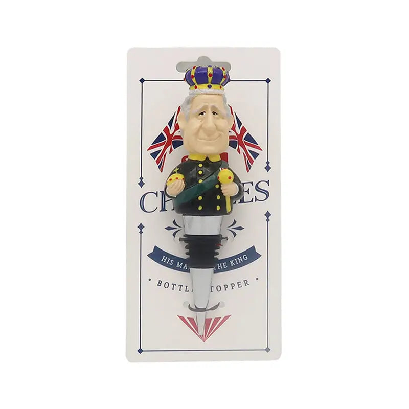 King Charles III Bottle Stopper - Kitchen Decorations & Accessories