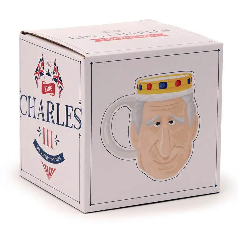 King Charles III Ceramic Head Shaped Mug - Mugs & Coffee Cups