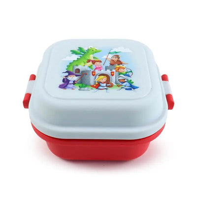 Knights & Dragons Clip Lock Stacked Bento Snack Lunch Box - Lunch Boxes & Snack Pots