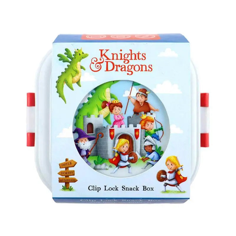 Knights & Dragons Clip Lock Stacked Bento Snack Lunch Box - Lunch Boxes & Snack Pots