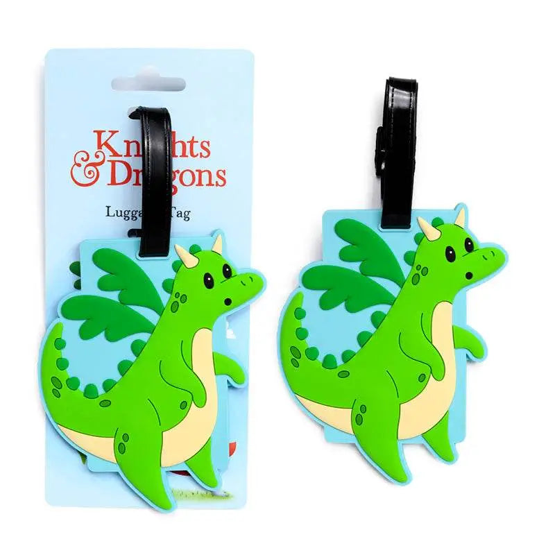 Knights & Dragons Dragon PVC Luggage Tag - Knight & Princess Gifts