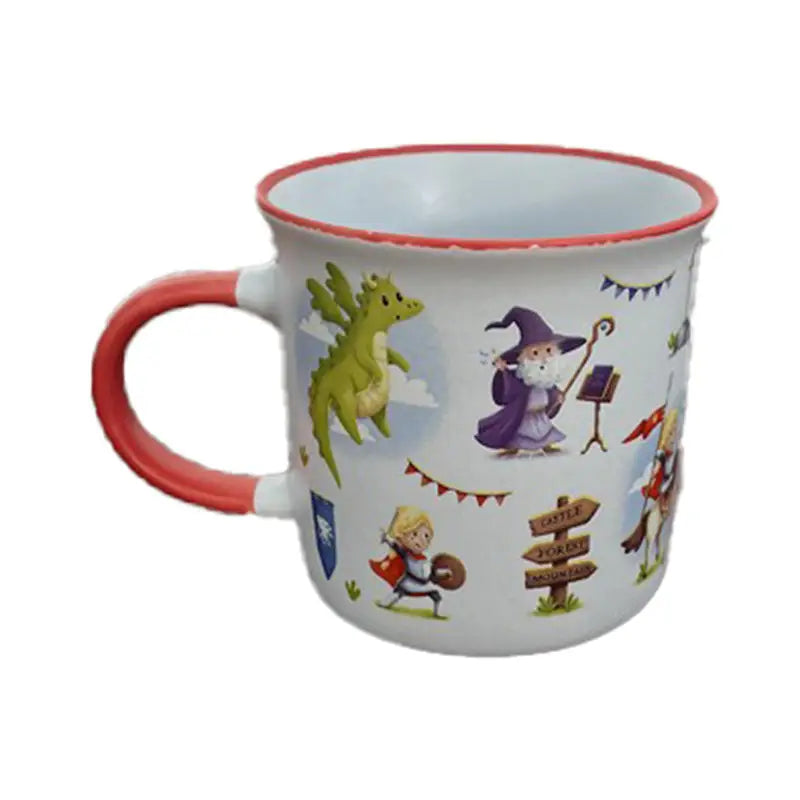 Knights & Dragons Fine-Rimmed Porcelain Mug