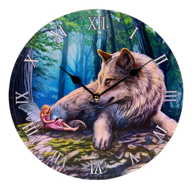 Lisa Parker Fairy Stories Fairy & Wolf Picture Clock - Clocks