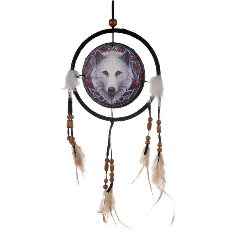 Lisa Parker Guardian of the Fall Wolf Dreamcatcher 16cm - Lisa Parker Designs