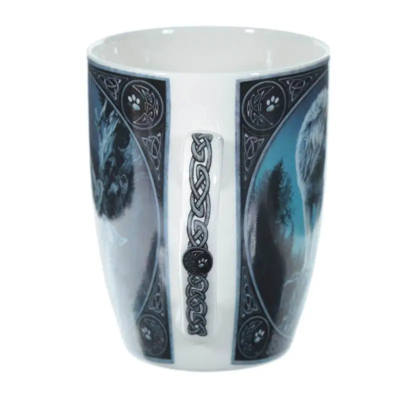 Lisa Parker Guidance Wolf Design Porcelain Mug - Mugs & Coffee Cups