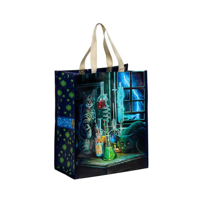 Lisa Parker Jekyll and Hyde Cats Reusable Shopping Bag - Reusable Shopping & Storage Bags
