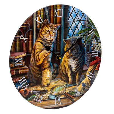 Lisa Parker Purrlock Holmes Cat Picture Clock - Gift Arch