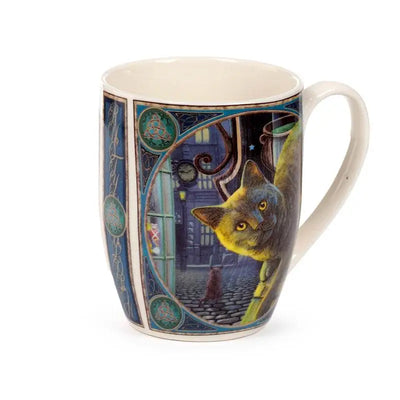 Lisa Parker Rusty Cauldron Cat Porcelain Mug - Mugs & Coffee Cups