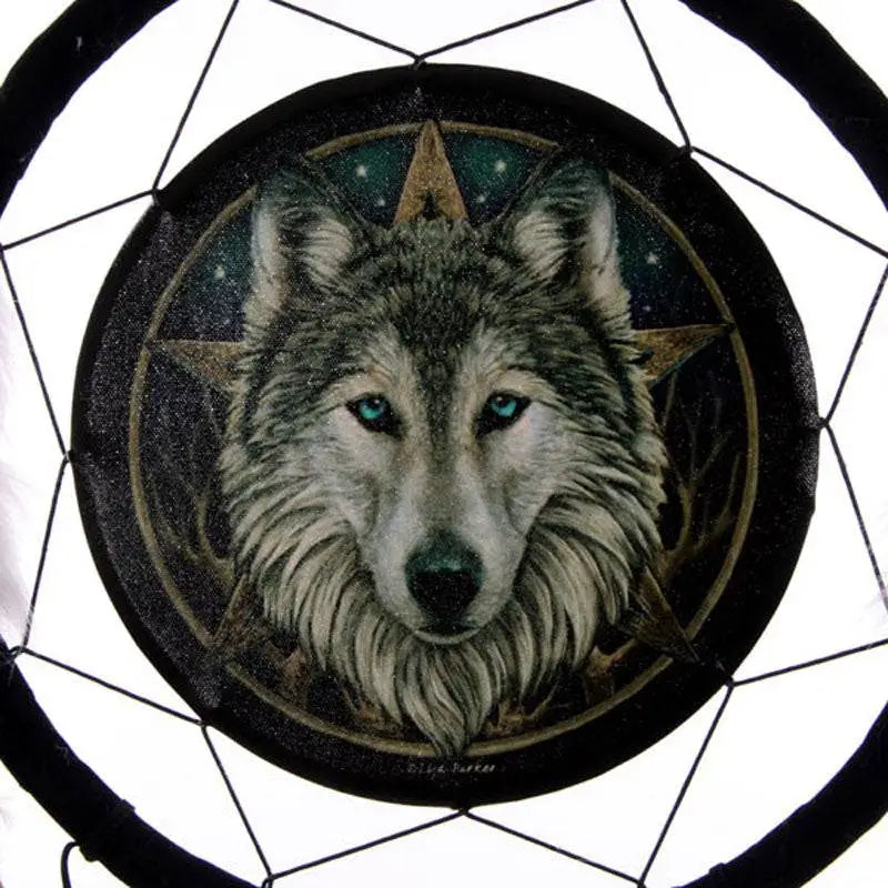 Lisa Parker Wolf Head Dreamcatcher 33cm - Lisa Parker Designs