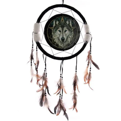 Lisa Parker Wolf Head Dreamcatcher 33cm - Lisa Parker Designs