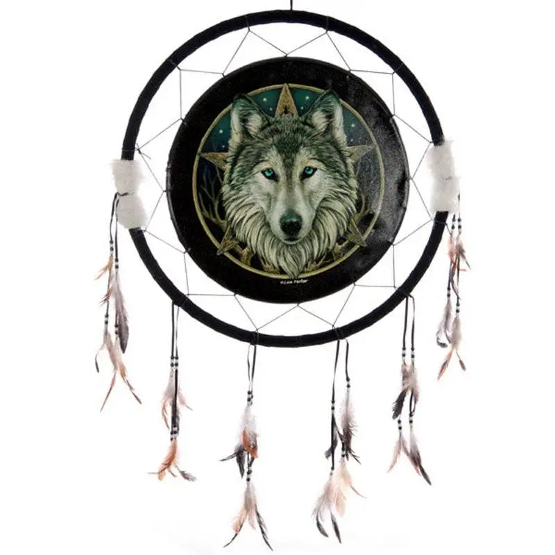 Lisa Parker Wolf Head Dreamcatcher 60cm - Lisa Parker Designs