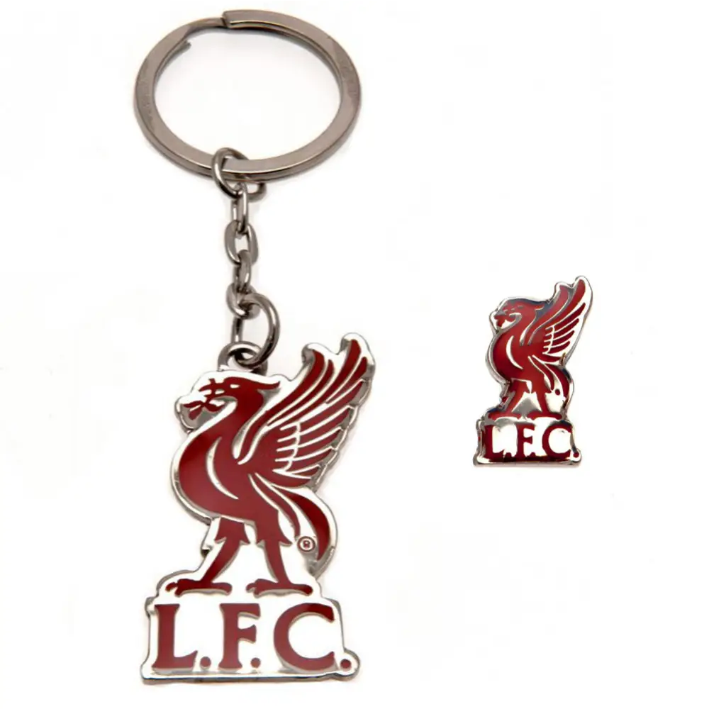 Liverpool FC Keyring & Badge Set