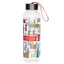 London Icons 500ml Water Bottle with Metallic Lid - Water Bottles & Flasks
