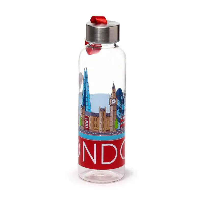 London Icons Panorama 500ml Water Bottle with Metallic Lid - Water Bottles & Flasks