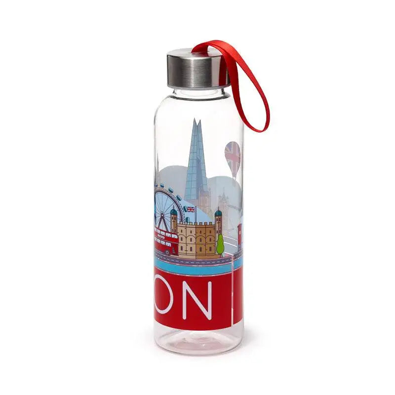 London Icons Panorama 500ml Water Bottle with Metallic Lid - Water Bottles & Flasks