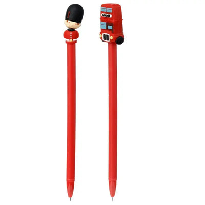 London Souvenir Guardsman & Routemaster Bus Fine Tip Pen - Novelty Pens