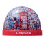 London Souvenir Red Telephone Box & Guardsman Medium Glitter Snow Storm - Snow Globes