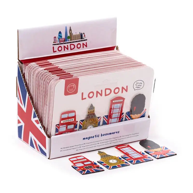 London Souvenir Shaped Magnetic Bookmark Set - Adoramals