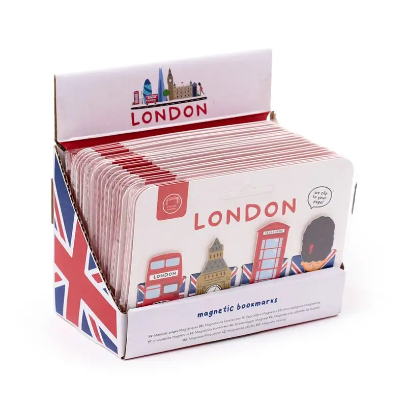London Souvenir Shaped Magnetic Bookmark Set - Adoramals