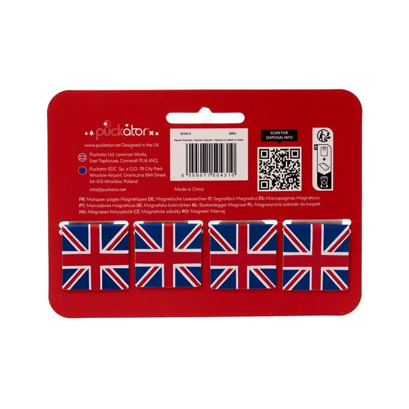 London Souvenir Shaped Magnetic Bookmark Set - Adoramals