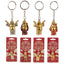 Lucky Buddha Glitter Keyring - Buddha & Ganesh