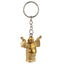 Lucky Buddha Glitter Keyring - Buddha & Ganesh