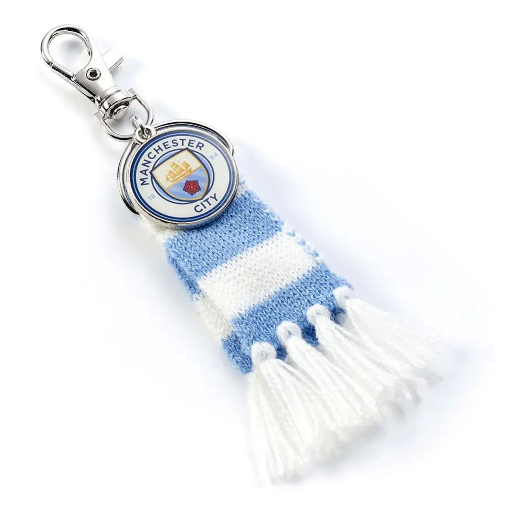 Manchester City FC Blue Bar Scarf Bag Charm