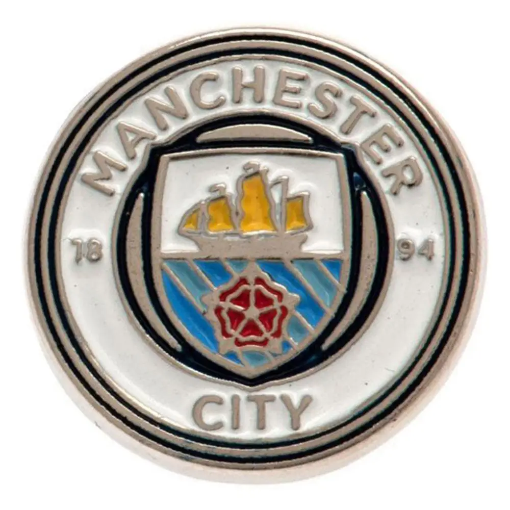 Manchester City FC Keyring & Badge Set