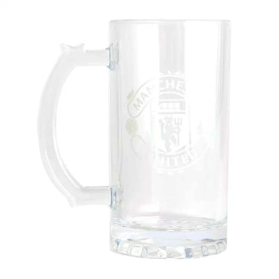 Manchester United FC Mono Crest Stein Glass Tankard