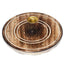 Mango Wood Round Flower of Life Ashcatcher Incense Burner - Incense Burners & Ash Catchers