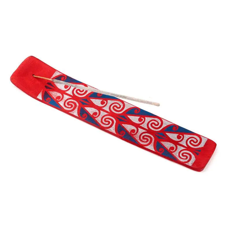 Mango Wood Tribal Ashcatcher Incense Sticks Burner - Incense Burners & Ash Catchers