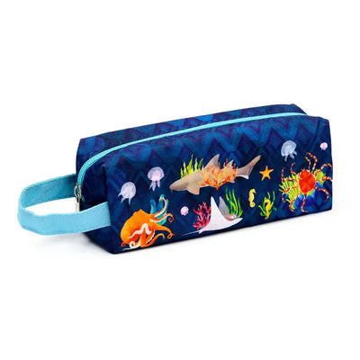 Marine Kingdom Oxford Cloth Pencil Case - Sealife & Aquarium