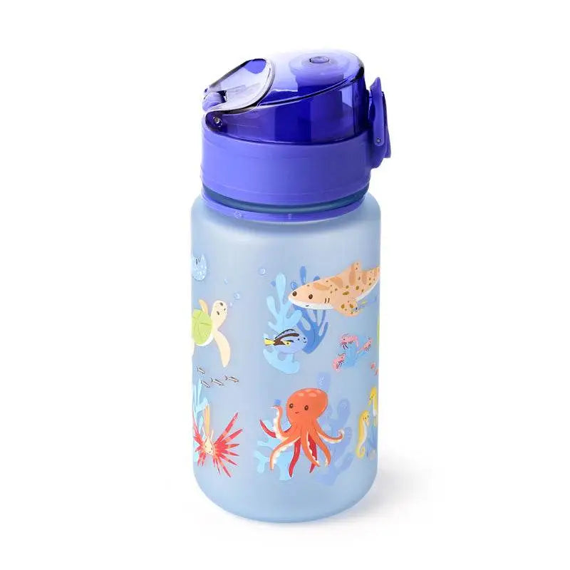 Mariniverse Pop Top 350ml Shatterproof Children’s Bottle - Sealife & Aquarium