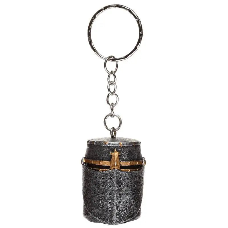 Medieval Knight Helmet Keyring - Knight & Princess Gifts
