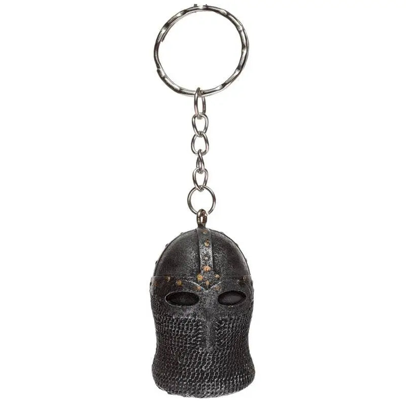 Medieval Knight Helmet Keyring - Knight & Princess Gifts