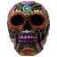 Metallic Day of the Dead Daisy & Flower Skull Decoration - Day of the Dead Skulls