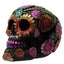 Metallic Day of the Dead Daisy & Flower Skull Decoration - Day of the Dead Skulls
