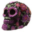 Metallic Day of the Dead Daisy & Flower Skull Decoration - Day of the Dead Skulls