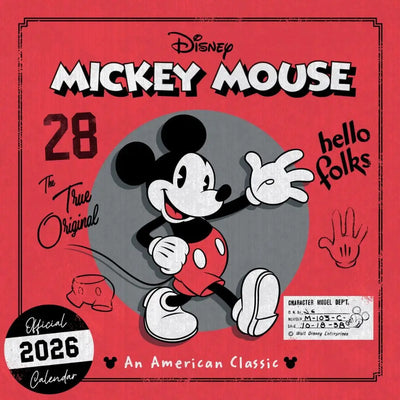 Mickey Mouse Classic Square Calendar 2026