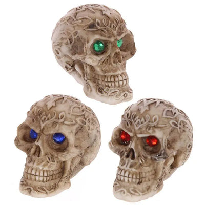 Mini Celtic Skulls with Gem Eyes - Gothic Fantasy Skulls & Skeletons