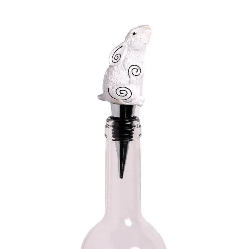 Moon Gazing Hare Bottle Stopper - Kitchen Decorations & Accessories