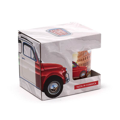 Fiat 500 Rome Porcelain Mug - Gift Arch