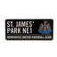 Newcastle United FC Colour Street Sign