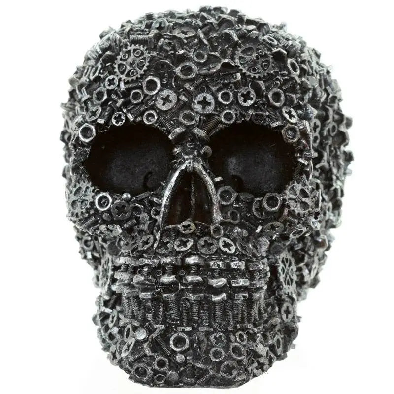 Nuts Bolts & Screws Skull Decoration - Gothic Fantasy Skulls & Skeletons