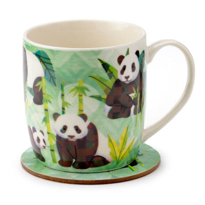 Panda Kingdom Porcelain Mug & Coaster Set - Gift Arch