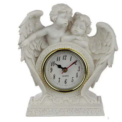Peace of Heaven Endless Love Cherub Mantle Clock - Clocks