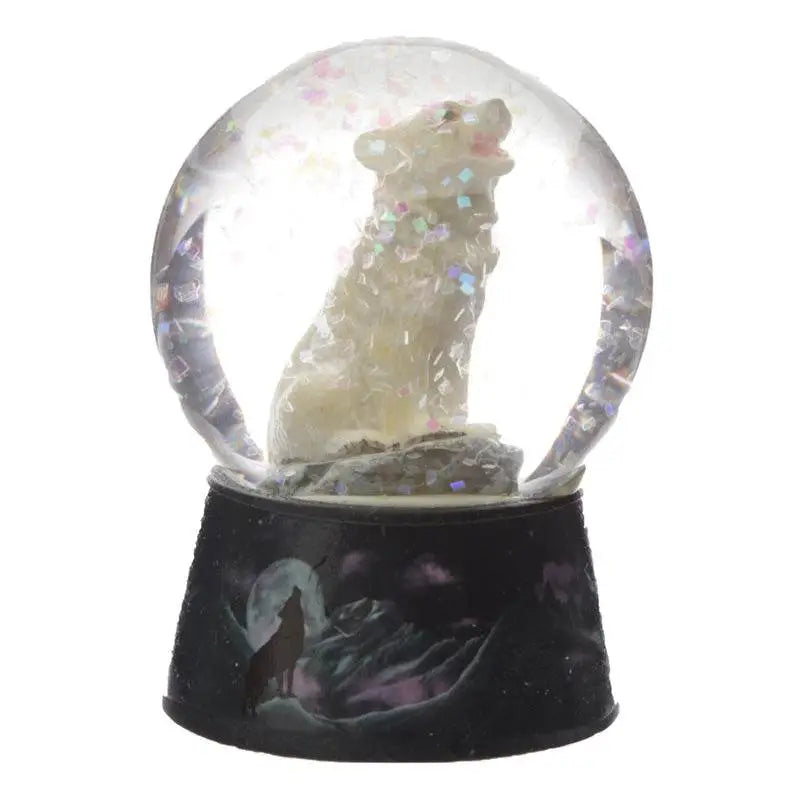 Protector of the North Dream Protector Wolf Snow Globe - Wolf Gifts & Collectables
