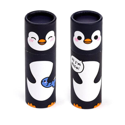 Adoramals Penguin Pencil Pot with 12 Colouring Pencils - Gift Arch